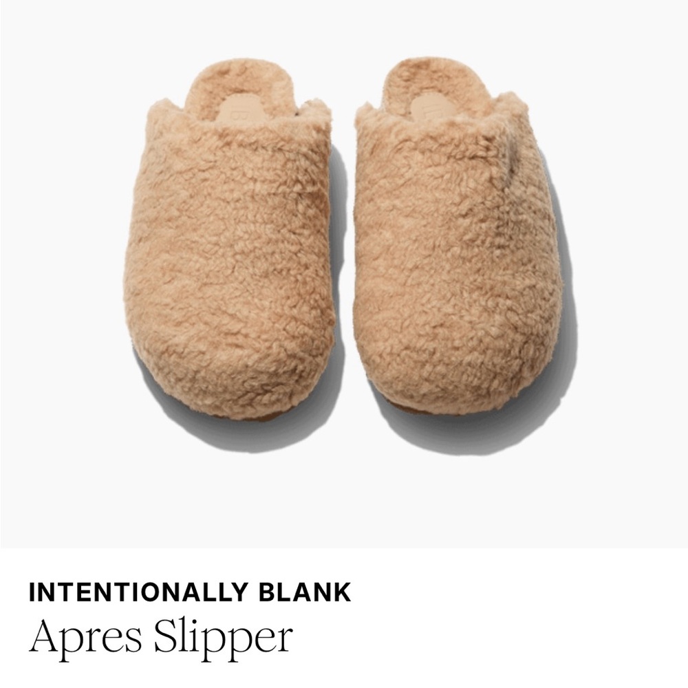INTENTIONALLY BLANK Cozy Tan Slippers